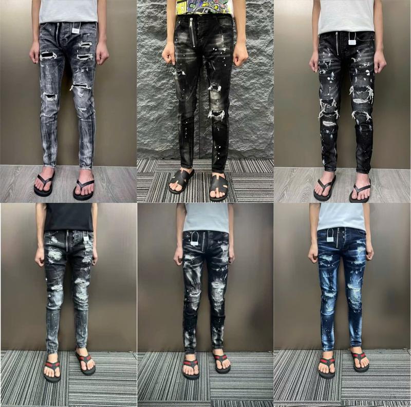 Quần jean nam xanh và xám đê quyy vẩy sơn mác trắng 4 cúc mẫu mới-NGỌC DUYÊN STORE