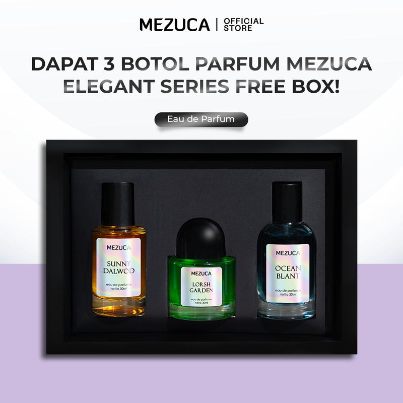 Dapat 3 PCS Parfum Mezuca 30mL Elegant Series Free Box Eau De Parfume BPOM Perfume Wangi Tahan Lama Unisex 0
