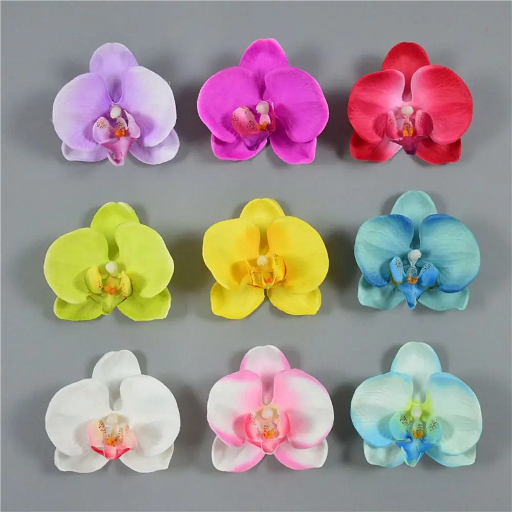 Personality DIY Jewelry Making Craft Simulated Flower Handmade Accessories Hairpin Butterfly Orchid Flower Decoration Headdress Student