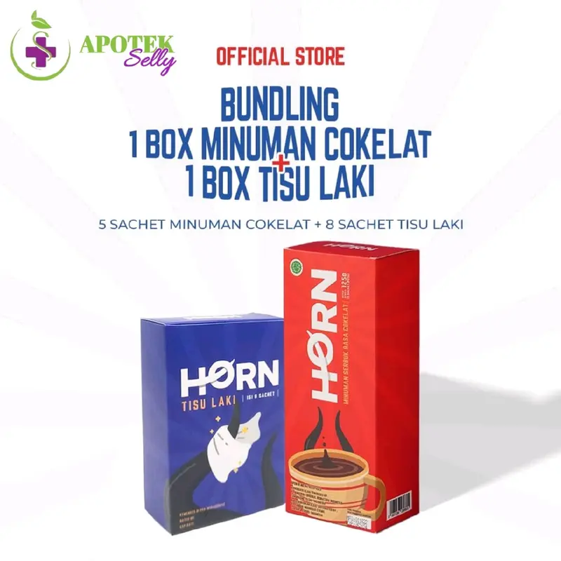 1 PAKET HORN SERBUK COKLAT+ HORN TISSU BY DR. BOYKE / 1 BOX 0