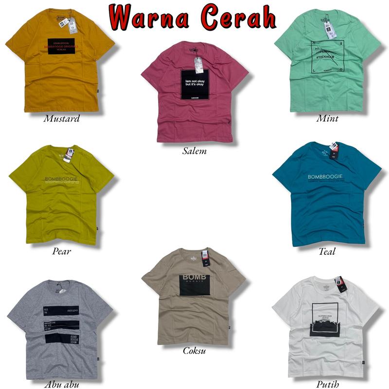 4 Pcs 100rb Baju Kaos Distro Cowok Keren Dewasa Casual Murah Adem Lembut Tebal Nyaman Dipakai Bahan Semi Katun 24s Ukuran Lengkap M L XL XXL XXXL Big Size Jumbo Pabrik Garment bbg 6