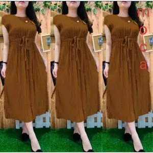 Midi dres plisket terbaru.daster wanita kekinian.dres terlaris 2025.dres wanita termurah