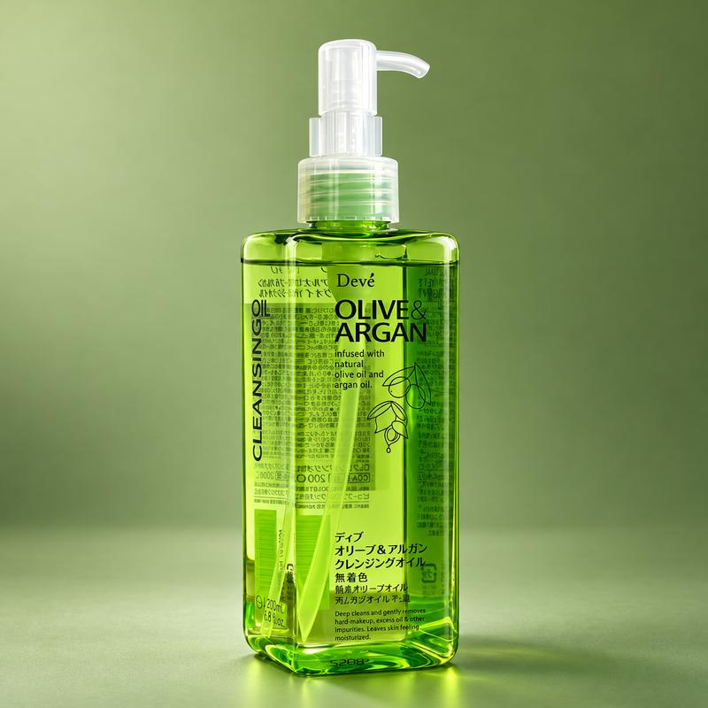 Dầu Tẩy Trang Deve Chiết Xuất Dầu Olive & Argan 200ml - Làm sạch lớp trang điểm, cấp ẩm và giúp da mềm mịn