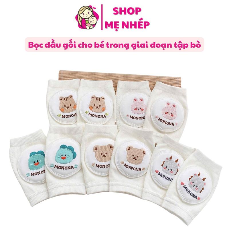  Bọc bảo vệ đầu gối mùa hè cao cấp cho bé tập bò - Monona 
