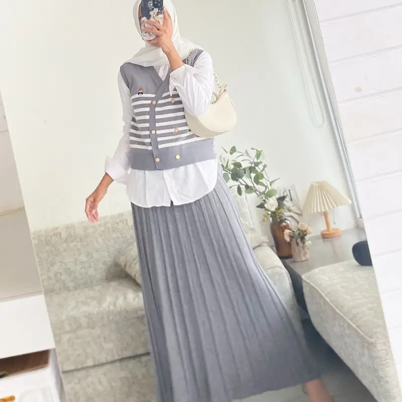 Rok Rajut Import Cassie Premium untuk Wanita - Panjang Korean Style