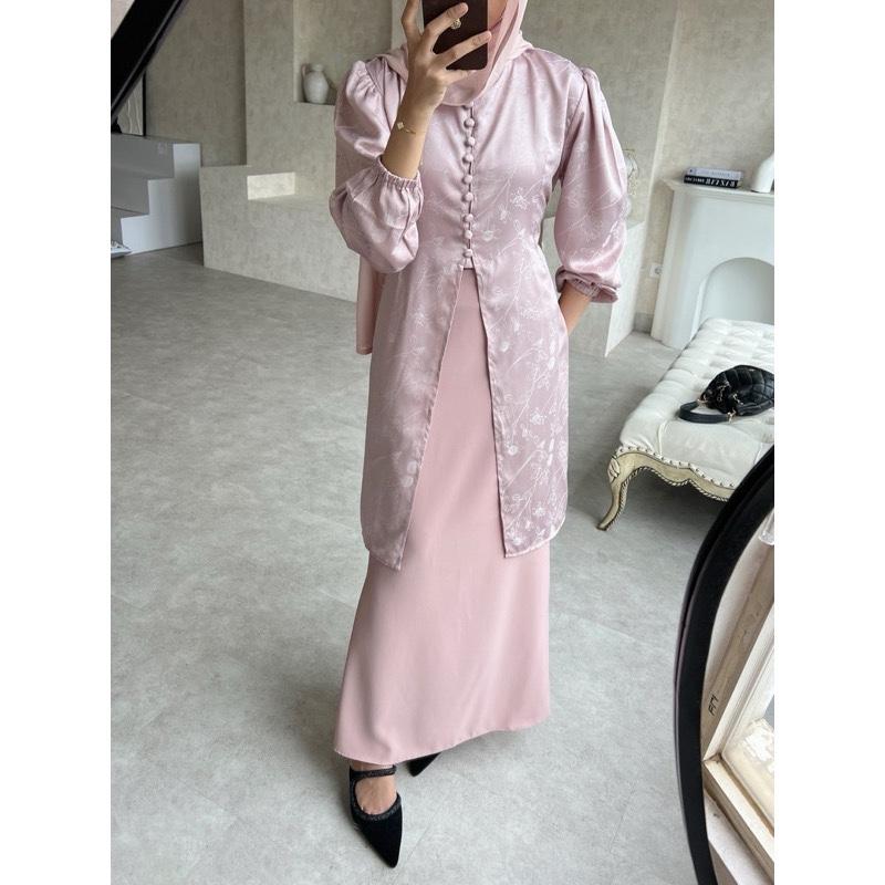 Qiyara tunik 2 new series (Hanya Atasan motif tunik melayu wanita)