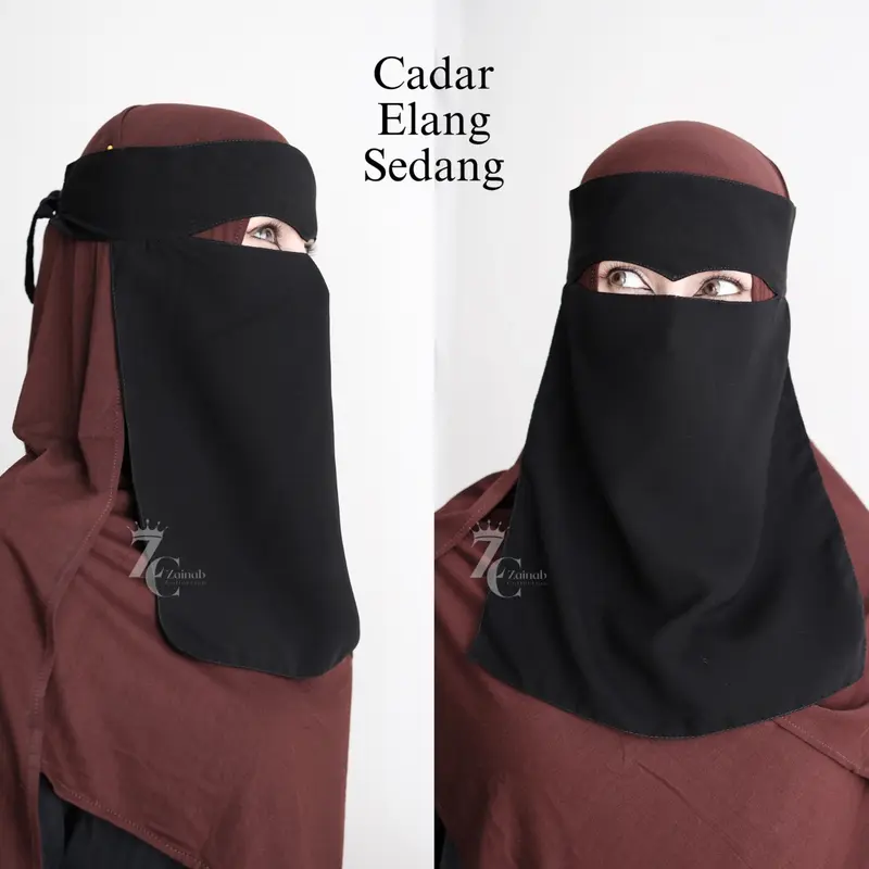 Niqob cadar Saudi sifon  asli muslim tangan Jilbab Syari Kerja 3