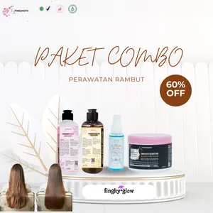 [COMB0 4] PINKSMOTH PAKET SMOOTHING TANPA CATOK BPOM. shampo condi tonic smooth Haircare