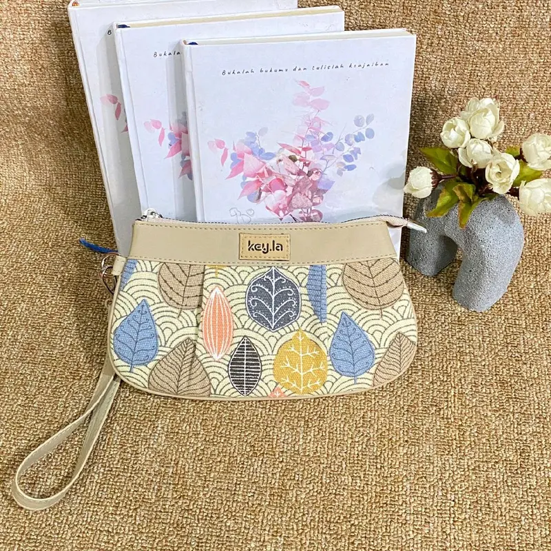 KEY.LA HELENA POUCH WANITA KANVES MOTIF DOMPET WANITA TERBARU 7
