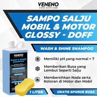 Gambar WASH AND SHINE SHAMPOO 1 LITER - Shampoo Kendaraan PH Normal, Busa Salju yang Lembut, Bersihkan Noda Membandel di Kendaraan dari VENENO IND STORE Kab. Sidoarjo 1 Tokopedia