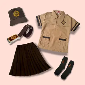 Setelan Seragam sekolah Pramuka SD Anak Perempuan Baju PDK Rok PDK