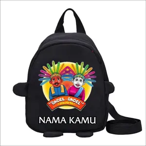 Tas Ransel Sekolah Pria Wanita Unisex Karakter Ondel Ondel Backpack Travel