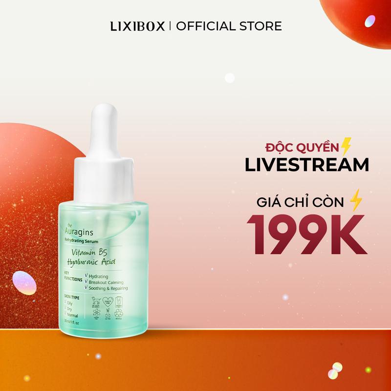 Tinh Chất Serum Cấp Ẩm The Auragins 8% Vitamin B5 + Hyaluronic Acid 30ml Skincare Làm Đẹp Da Dưỡng Ẩm Da capamphuchoi