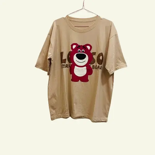 Kaos OverSize Bahan Katun Combed T-Shirt Gambar Kartun Series Atasan Lengan Pendek 1