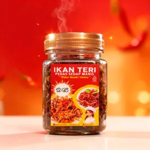 WB yummy ikan teri 50gr pedas manis dan sedap