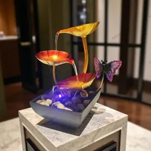 KD88 TEVI | Air Mancur MIni Kupu-Kupu Lampu LED | Hiasan Mini Fountain Indoor | Ornamen Dekorasi Ruangan