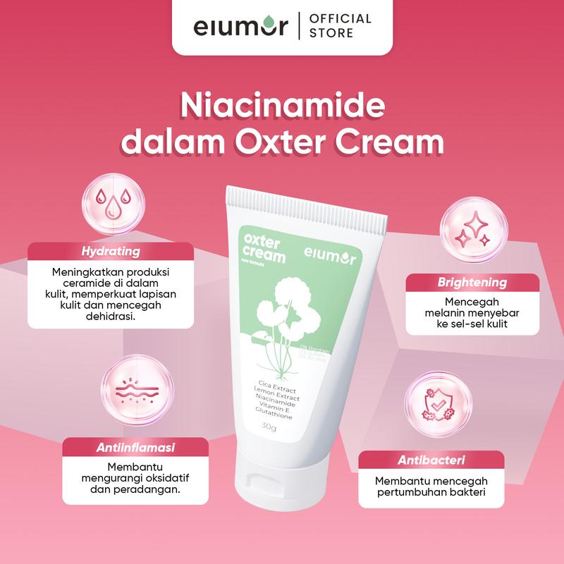 Elumor Oxter Cream 30g - Krim Pencerah Ketiak, Mengandung Niacinamide, Glutathione & Lemon, Pencerah Leher Hitam, Vitamin Mencerahkan Memutihkan Selangkangan 3