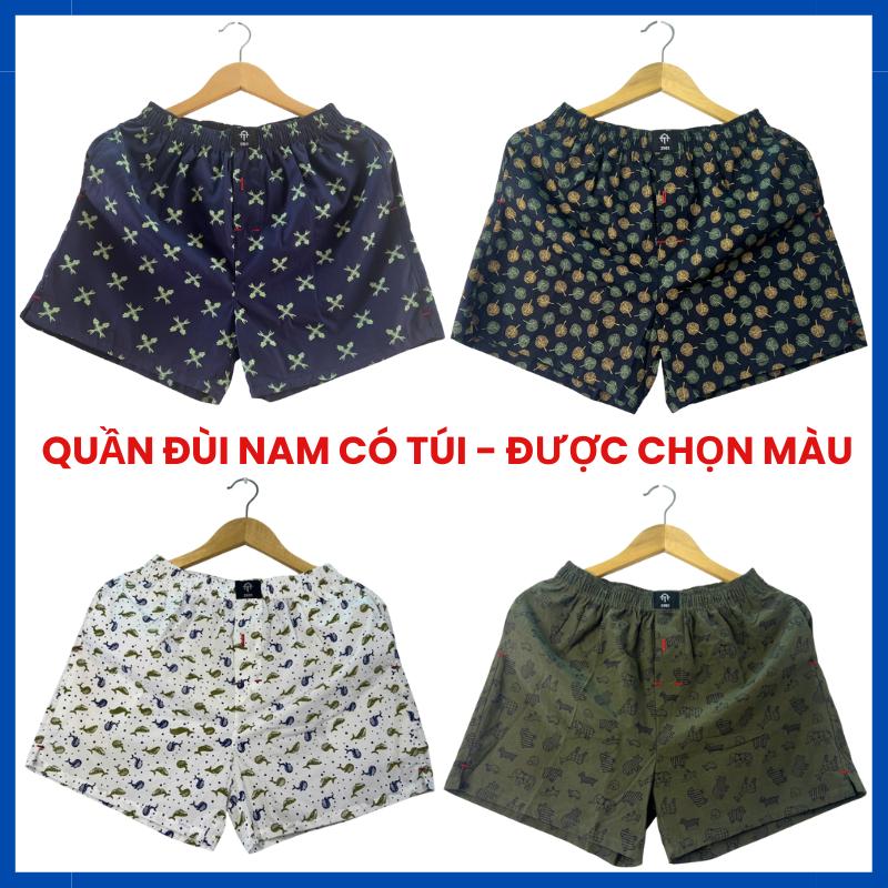  Quần Short Ngủ Nam Quần Đùi Ngủ Nam Kate Cotton Có Túi Chất Liệu Thoáng Mát Mềm Mát Mặc Nhà Mặc Ngủ Đi Biển 