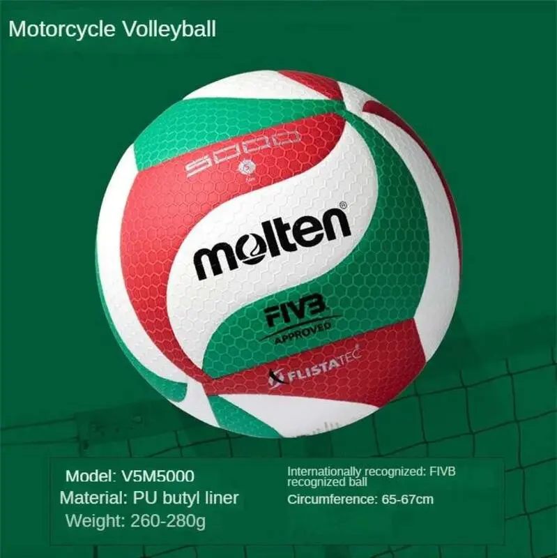 Molten V5M5000 FIVB Approved Official Size 5  For Women/Men Indoor Professional Match Training   platform volleyball sports  ball bathtub        basketball basketball hoop plastic  floor  basketball