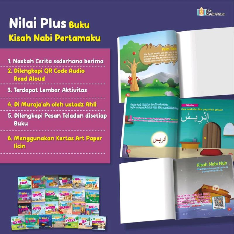 Kisah Nabi Pertamaku / Isi 25 Buku Nabi dan Rasuk / Buku Anak Cerita 25 Nabi/Kisah 25 Nabi/Buku Anak Islami 9