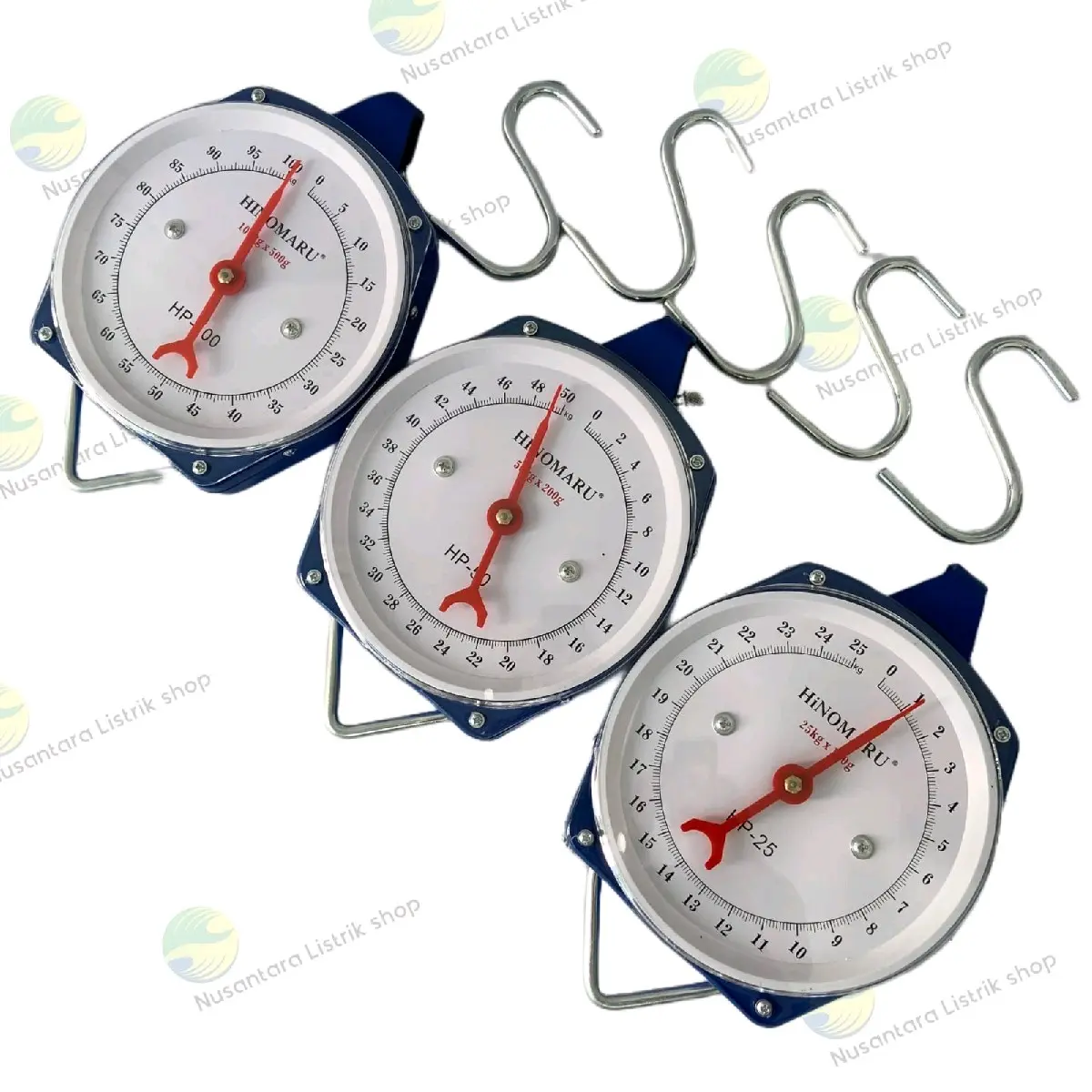 Hinomaru Timbangan Gantung Besi 25kg/50kg/100kg/200kg Hanging Scale Manual Jarum