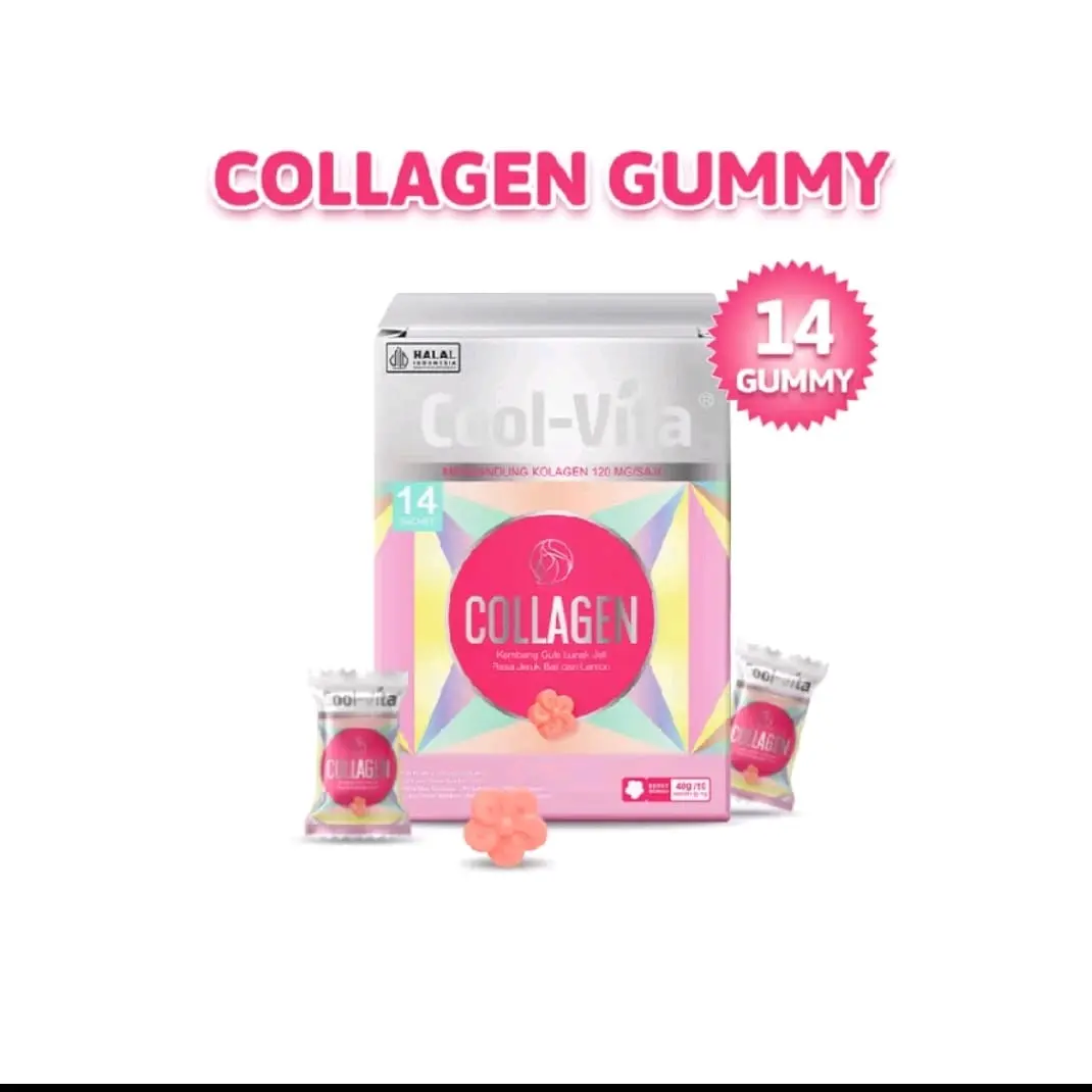 Coolvita Collagen Gummy rasa  jeruk bali dan lemon (original100% ) Ready stock