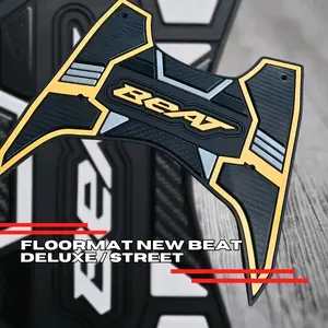 Karpet Honda Beat Street Beat Deluxe Cbs Iss 2020-2026 Karet Rubber Premium Gold Motor Sporty karpet motor beat