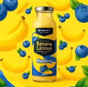 [BANALICIOUS] BLUEBERRY Sirup Teros Kemasan Botol - Minuman Sirup Buah Konsentrat Alami Syrup