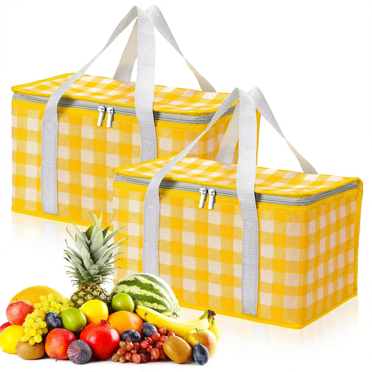 Large Capacity Outdoor Folding Picnic Bag Portable Aluminum Foil Bag Thickened Oxford Cloth Lunch Bag