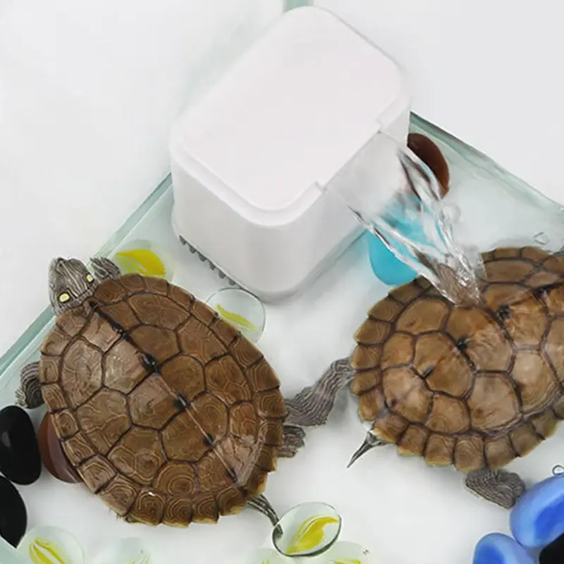 WATERFALL FILTER KURA-KURA AIR BRAZIL RES TURTLE AKUARIUM AIR DANGKAL DAMER KURA AMBON AIR TERJUN FILTTER AKUARIUM REPTILE DEKORASI KANDANG TERRARIUM AQUARIUM REPTIL EN-02 6