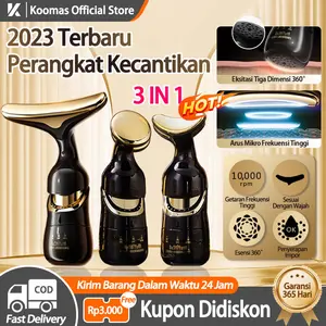 KONGDO 3 IN 1 Alat Pijat Pengencang Kulit Wajah dan Leher dan Mata / Setrika Wajah Alat Perawatan