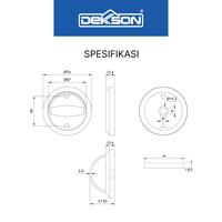 Gambar DEKKSON Pull Plate Gagang Pintu Geser PP 009 dari Dekkson Official Shop Kota Administrasi Jakarta Barat 3 Tokopedia