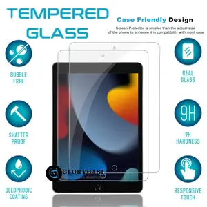 Screen Protector Tempered Glass untuk Ipad 7 8 9 10.2 INCH  full Layar