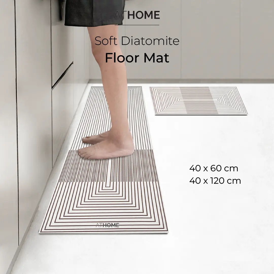 ATHOME Soft Diatomite Floor Mat / Keset Dapur Kamar Mandi Anti Slip Empuk Waterproof