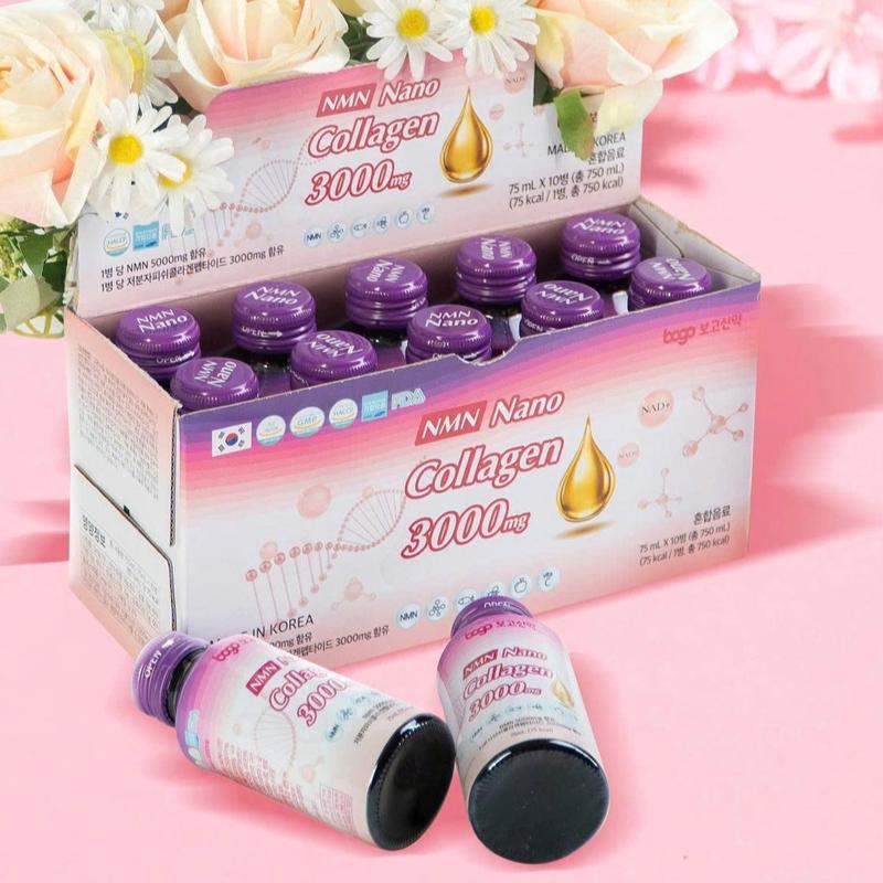  Nước Uống NMN Nano Collagen 3000mg - Nhập Khẩu Chính Ngạch Hàn Quốc 