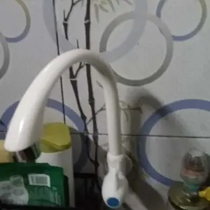 FTA Keran Dapur Angsa Hitam PVC MURAH Mewah Cuci Piring Wastafel Kamar mandi Dapur 27cm x 18cm Filter Air Tahan Karat Elegan Modern