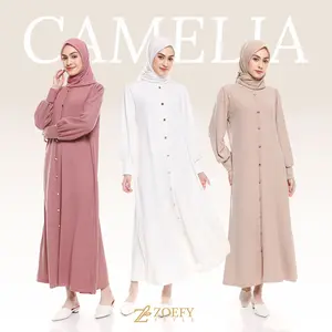 Zoefy - Camelia Dress Baju Gamis Polos Casual Pakaian Muslim Wanita