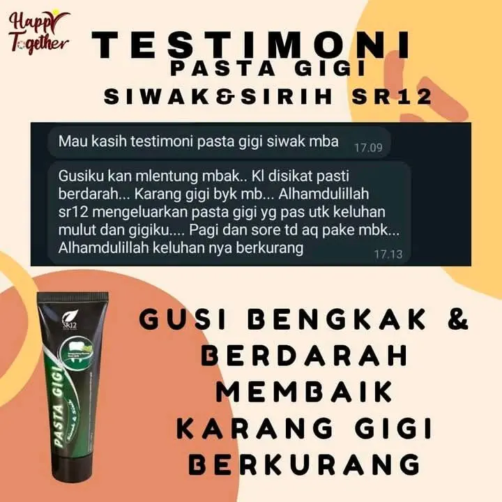 Pasta Gigi SR12 Herbal| Pasta Gigi Charcoal & Siwak & Sirih 8