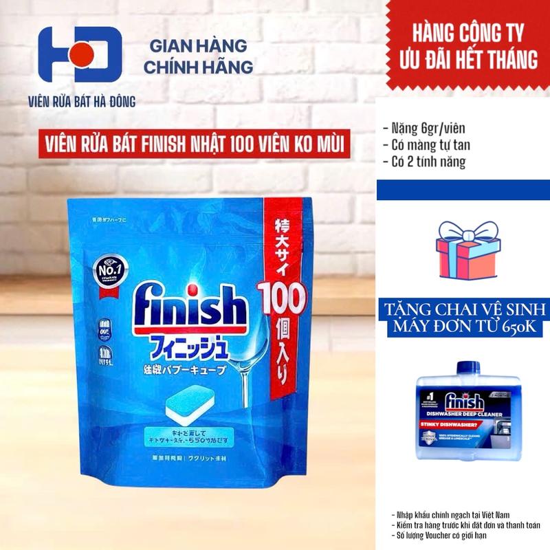 Viên Rửa Chén Finish Nhật Bản Power Cube 100 Viên