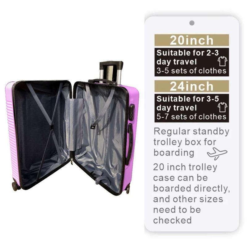 Product Introduction of Koper 1037 Bagasi Size 24inci Anti Lecet Tahan Banting Roda 4 Putar 360derajat Pin Lock 8