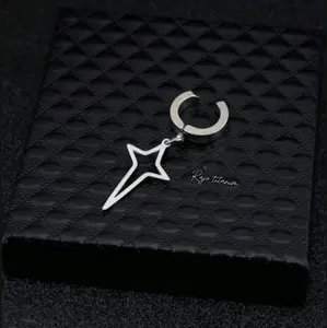 Anting Titanium Jepit Tanpa Tindik Bintang Meteor Keren Terlaris Viral - Earrings