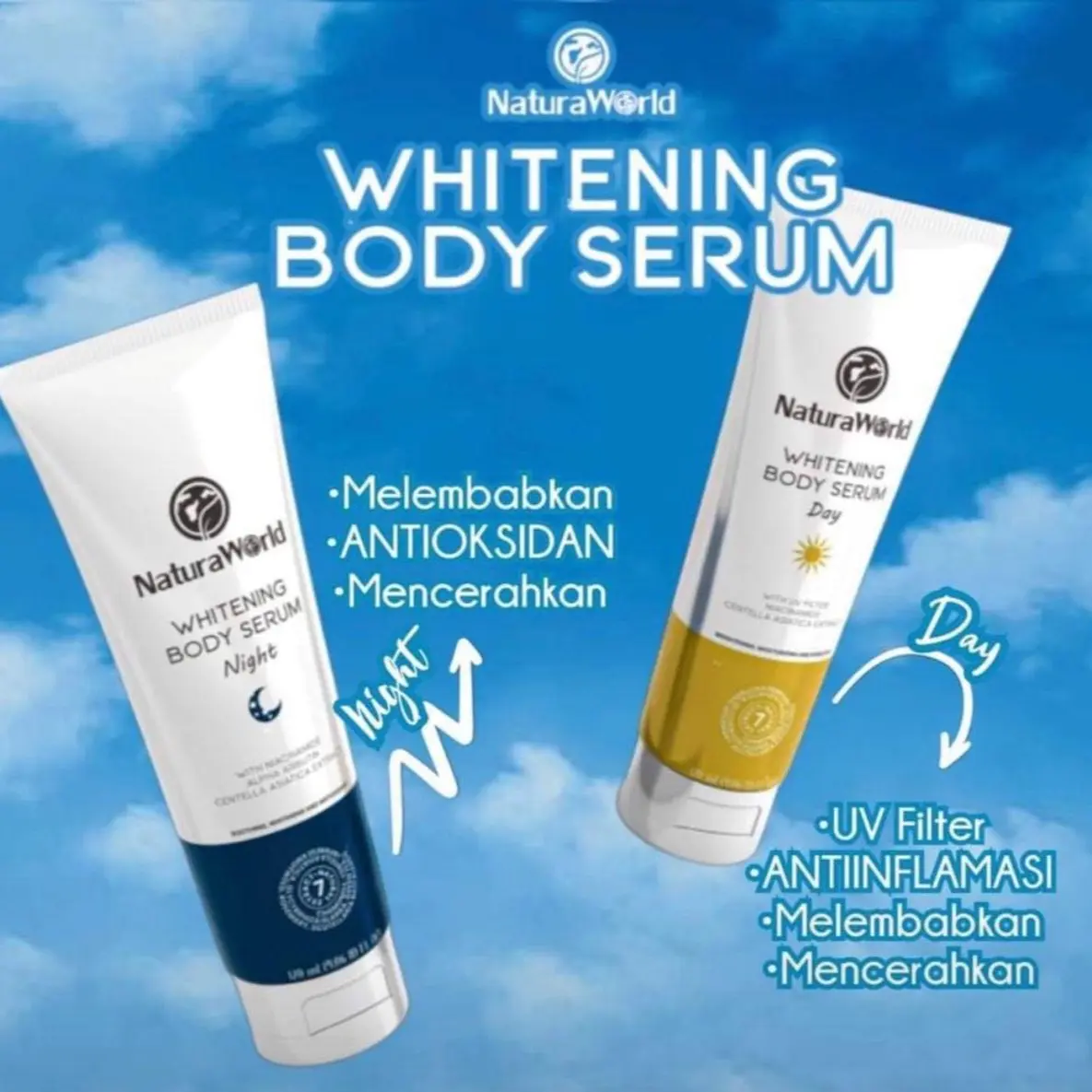 100% ORI NATURAWORLD BODYSERUM