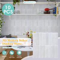 Gambar 【COD】【Have stock】DISKON SPESIAL! 10Pcs Matte Wallpaper Dinding Ruang Tamu Motif Marmer - Kesan Mewah & Elegan Tambah Cantik  Rumah Jadi Kinclong Anti Air Mudah Pasang wallpaper & dekorasi dinding vintage silver wall Kamar Kayu Kertas - Long light Gray Matte 10PCS dari Commomy decor Kab. Tangerang 1 Tokopedia