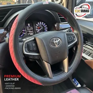 Sarung Stir Mobil Universal GR Sport Kulit Premium Garansi 1 Tahun