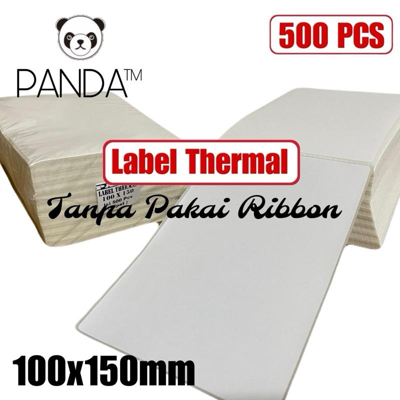 Label Thermal 100x150mm Isi 500 Model LIPAT untuk Resi Pengiriman
