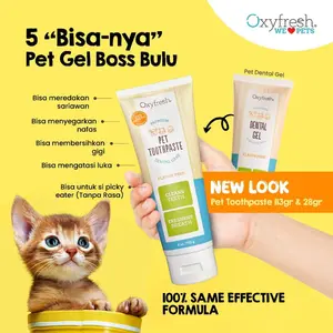 Oxyfresh Pet Dental Gel Obat Kucing Anjing Untuk Sariawan Luka Gusi Mulut 28 / 113gr - Original USA