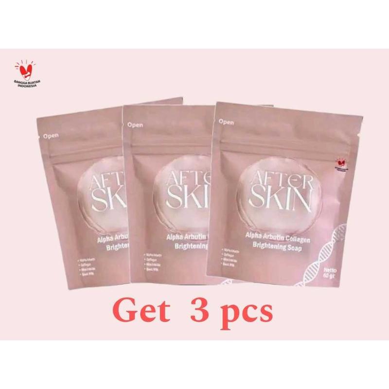 ( BELI 2 GRATIS 1 )AFTER SKIN ALPHA ARBUTIN COLLAGEN BRIGHTENING BODY WASH BAR SOAP 60GR SABUN MANDI PENCERAH PEMUTIH Hand Mencerahkan Lightening Cair Tangan 0