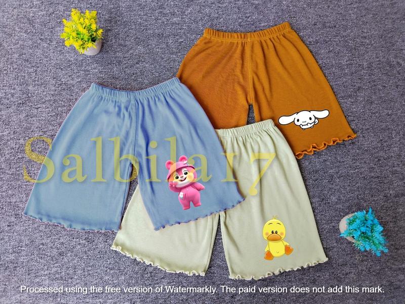 Paket 5 Pcs Celana Pendek Curly Karakter Kartun Anak Usia 1-8 Tahun Pakaian Bawahan Anak Perempuan 3