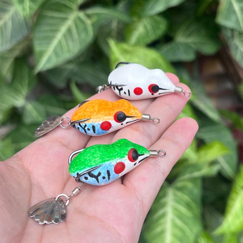 Nhái hơi F1 chàng hiu chì đúc size 3,8cm nặng 7,5g-12g mồi giả chuyên câu lure cá lóc
