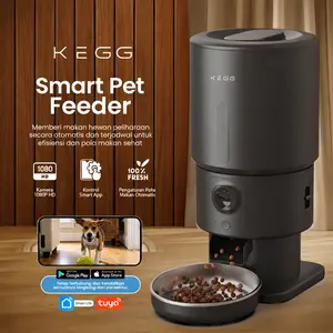 KEGG Smart Pet Feeder - Tempat Makan Anjing Kucing Otomatis Kamera & App Automatic Peliharaan Sensor Pintar